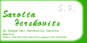 sarolta herskovits business card